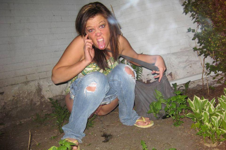 best of Girl outdoors drunk